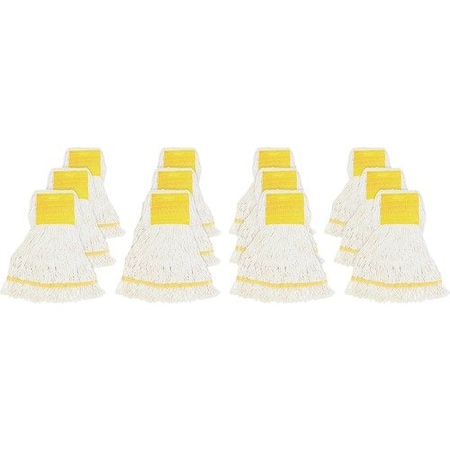 Bsc Preferred MOP, SMALL, WHITE, BLEND, WIDE, 12PK GJOSWH5BCT